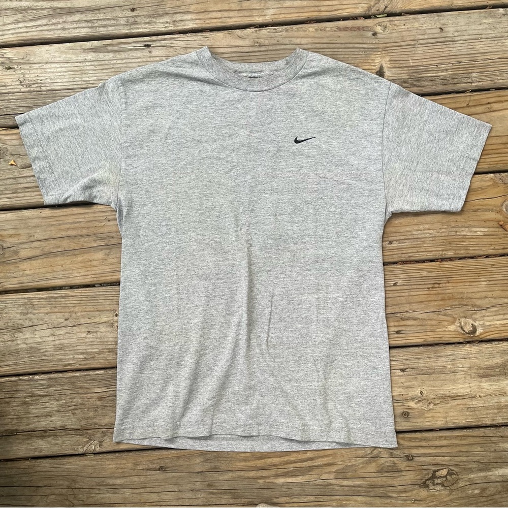 Vintage Gray Nike Swoosh T-Shirt
